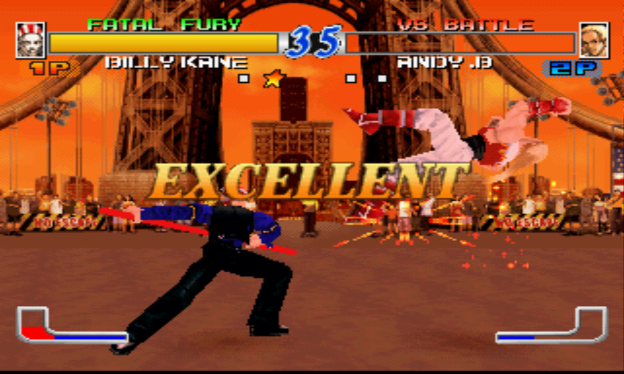 🕹️ Play Retro Games Online: Fatal Fury: Wild Ambition (PS1)